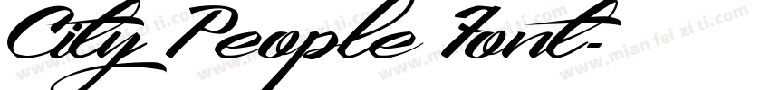 City People Font字体转换